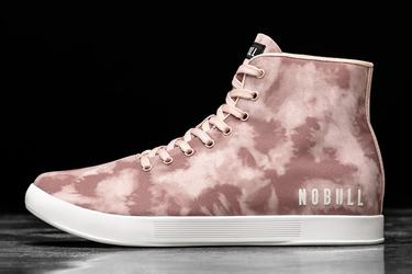 Nobull High-Top Tie-Dye Canvas Men's Trainers Rose | Australia (WC4206)